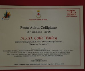 PREMIO ATLETA COLLIGANO 2018